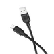 Кабель для зарядки Borofone Micro USB - USB-A 2 м Силіконовий чорний (BX113) - зображення 3