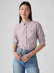 Рубашка хлопковая женская Levi`s 312325762 XS Белый/Коричневый (1160620513) - изображение 3