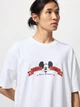 Футболка хлопковая оверсайз длинная женская Uniqlo 519749614 S Белая (1160649221) - изображение 3