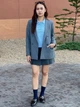 Пиджак классический удлиненный женский Uniqlo 105091065 L Серый (1160764103) - изображение 8