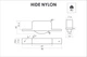 Мебельный ролик&nbsp;OgTM&nbsp;врезной Hide Nylon,&nbsp;серый - изображение 3