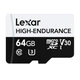 Карта пам'яті Lexar High-Endurance microSDHC/microSDXC 64GB (LMSHGED064G-BCNNG) - зображення 1