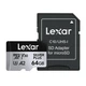 Карта памяти Lexar Silver Plus 64GB + адаптер (LMSSIPL064G-BNANG) - изображение 1