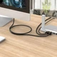 Кабель Ethernet Orico PUG-C7 CAT7 10Gbps RJ45 круглый 1 м (6942227181251) - изображение 8
