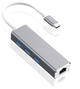 Адаптер концентратор хаб из алюминиевого сплава с выходными портами USB 4 со скоростью подключения 1000 Мбит/с (484119-Prob) - зображення 1