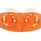 Роликовый массажер Lesko Beige + Orange для шеи и плеч Massager of Neck Kneading - изображение 5
