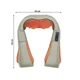 Роликовый массажер Lesko Beige + Orange для шеи и плеч Massager of Neck Kneading - изображение 8