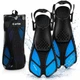 Płetwy do pływania Outtec SeaSprint O-05325 L/XL Czarno-niebieskie (5905399053253) - obraz 7