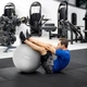 М’яч для фітнесу Gymtek 65 см + насос Сірий (5907766667544) - зображення 7