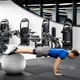 М’яч для фітнесу Gymtek 65 см + насос Сірий (5907766667544) - зображення 8