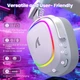 Навушники бездротові Attack Shark G800 White (6972792472706) - изображение 7