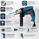 Дрель ударная Bosch Дрель-шуруповерт электрический - изображение 2