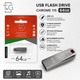 USB флеш-накопичувач T&G 64gb Chrome 115 (колір сталевий) - зображення 1