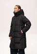 Подовжена зимова жіноча куртка Finn Flare 225504-BL Down fill чорна 2XL - зображення 5