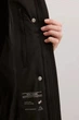 Удлиненный женский пуховик с поясом Baon B0025505-BL черный 2XL - изображение 7