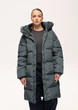 Подовжена зимова жіноча куртка Finn Flare 225504-DM Down fill зелена 2XL - зображення 3