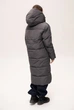Длинная зимняя куртка женская Finn Flare 224501-GR серая L - изображение 4