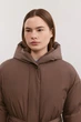 Длинный женский пуховик Baon B0225508-BR коричневый 2XL - изображение 5