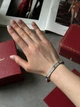 Браслет Love 3 Diamond 18k White Gold Bracelet 16" - зображення 8