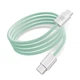 Кабель MAKE Type-C to Type-C PD 65W 1м Nylon Green - изображение 1