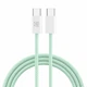 Кабель MAKE Type-C to Type-C PD 65W 1м Nylon Green - изображение 2