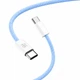 Кабель MAKE Type-C to Type-C PD 65W 1м Nylon Blue - изображение 3