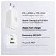 Зарядний пристрій мережевий MAKE 100W GaN3 2xType-C PD3.0 + USB QC4.0 White - зображення 6