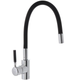 Змішувач для кухні MIXXUS PREMIUM RIO 011 REFL.BLACK з гнучким виливом (Колір нерж+вилив чорний) (MI5815) - изображение 1