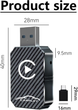 Беспроводной адаптер Apple CarPlay 2025 Mini USB-C/USB-A, Bluetooth, Plug&Play, для автомобилей с проводным CarPlay - изображение 3