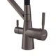 Змішувач для кухні MIXXUS PREMIUM MAGNET 021 GRAPHITE REFL.BLACK з гнучким виливом з виходом для питної води (Колір графіт+вилив чорний) (MI6975) - изображение 2