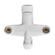 Змішувач для ванни PLAMIX OSCAR-008 EURO SET WHITE (зі шлангом, лійкою та кронштейном) (Колір білий) (PM0698) - изображение 4