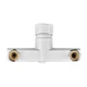 Змішувач для ванни PLAMIX OSCAR-009 EURO SET WHITE (зі шлангом, лійкою та кронштейном) (Колір білий) (PM0699) - изображение 6