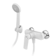 Змішувач для душа PLAMIX LUCAS-003 SET WHITE (з шлангом, лійкою та кронштейном) (Колір білий) (PM0711) - изображение 1
