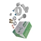Змішувач для душа PLAMIX LUCAS-003 SET WHITE (з шлангом, лійкою та кронштейном) (Колір білий) (PM0711) - изображение 3