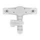 Змішувач для ванни PLAMIX OSCAR-006 SET WHITE (зі шлангом, лійкою та кронштейном) (Колір білий) (PM0703) - зображення 3