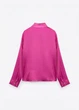 Блузка женская розовая атласная ZARA с бантом и пуговицами-жемчужными XS - изображение 4
