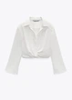 Рубашка женская укороченная ZARA на запах S - изображение 1