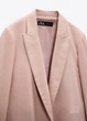 Блейзер женский пепельно-розовый элегантный приталенный ZARA на пуговицах, однобортный, длинный XS - изображение 3