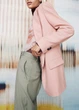 Блейзер женский пепельно-розовый элегантный приталенный ZARA на пуговицах, однобортный, длинный XS - изображение 5