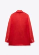 Блейзер жіночий червоний оверсайз двобортний ZARA XS - зображення 3