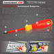 Викрутка PH0 x 60 mm ізольована (1000V) VDE Pro-Plus Series TOPTUL FBEF0006V4 - изображение 4