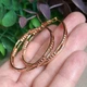 Сережки-кільця Xuping Jewelry довжина 4см ширина 4мм медичне золото позолота 18К с1704 - зображення 3