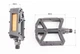 Педалі до BMX 9/16" (109x96x30 мм) пластикові, чорні B289DU Wellgo - зображення 2