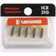 Мормышка вольфрамовая Viking Fishing Shrimp+bead 0.95g 9mm Olive+Y (5 шт) - изображение 2