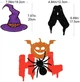 Розтяжка Паперова Грлянда Happy Halloween З Відьмами Та Павуками - зображення 3
