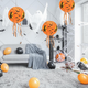 Паперова Підвісна Кулька-Ліхтар Відьма На Мітлі 25см Halloween - зображення 3