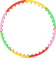 Hula-hop składane z masażerem Gymtek G-66395 95.5 cm Wielokolorowe (5907766663959) - obraz 1