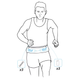 Спортивна Сумка Ремінь для Soft Flasks 250 мл Kiprun Розмір S (Талія 92-97 см) для Біга, Фітнесу, Чорна - зображення 5