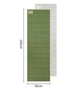 Коврик складной IXPE Naturehike CNK2450WS044 алюминиевая пленка (195x60х1.8 см) Зеленый HDSYR_1219 - изображение 3