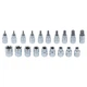Набор насадок Torx 1/2" 19шт CrV металлический кейс 50BV30 1,7 кг - изображение 4